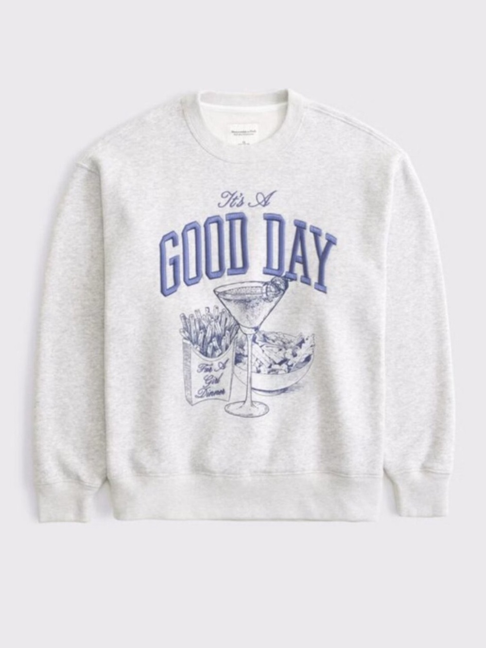 NWT Abercrombie & Fitch Good Day Sunday Sweatshirt